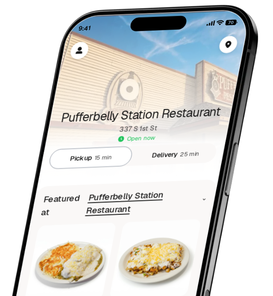 Pufferbelly Station Restaurant app preview