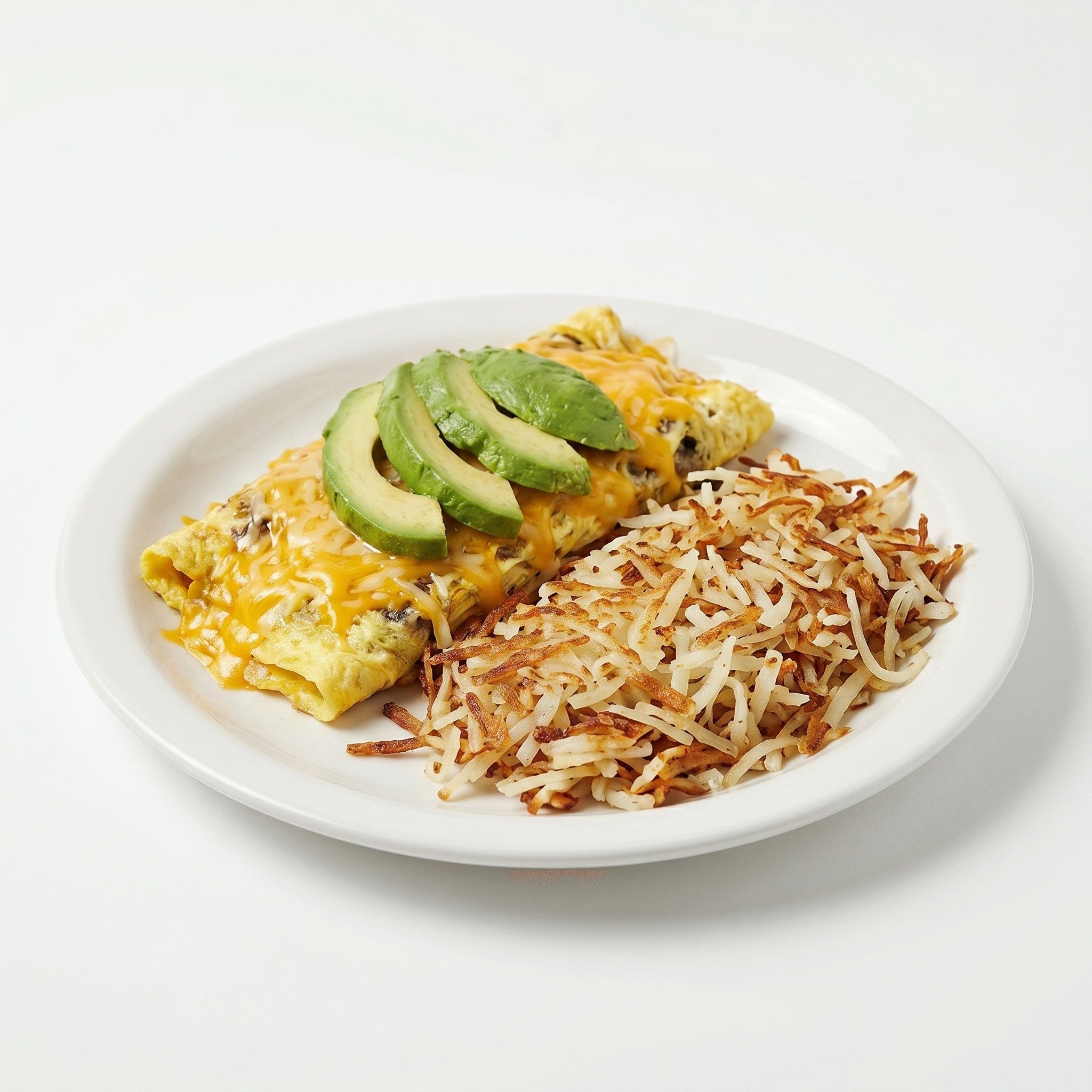 Bacon Avocado Omelet.